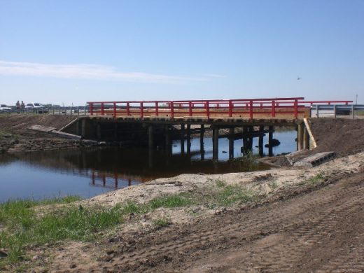 Мост через ручей в Куртамышском районе